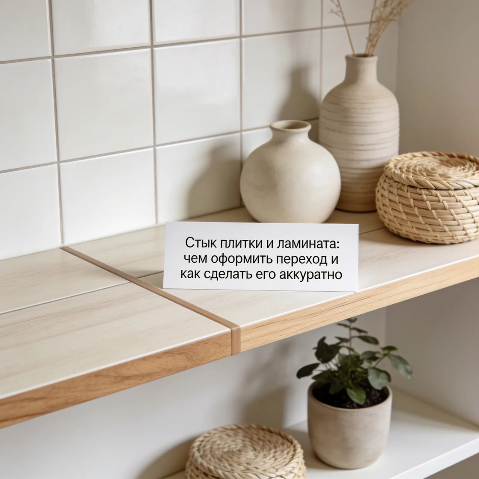 Стык плитки и ламината: чем оформить переход и как сделать его аккуратно — декор